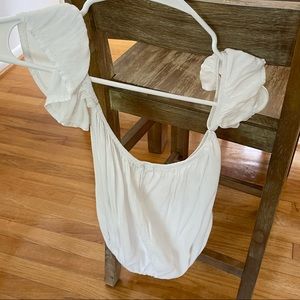 White off the shoulder top